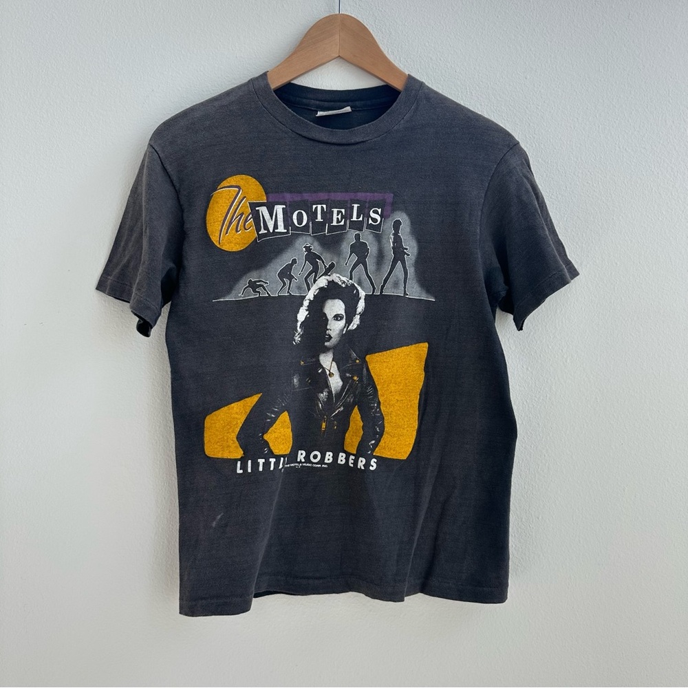 Motels 80s Original Vintage Black Tee